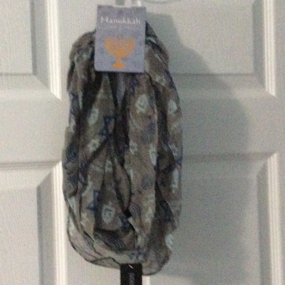 Hanukkah holiday fashion scarf